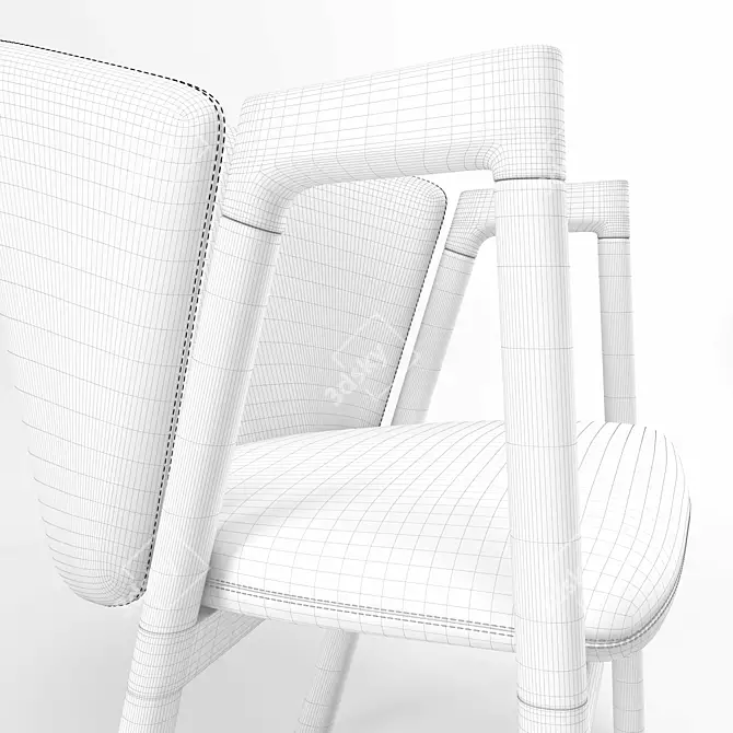 Bensen Pub Chair: Sleek and Stylish Seating 3D model image 3