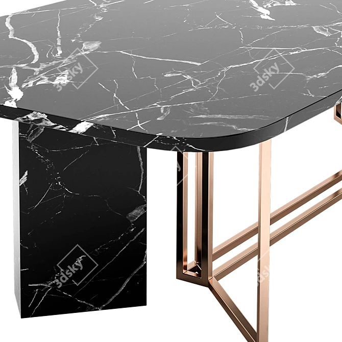 Sleek Plinto Meridiani Table 3D model image 3