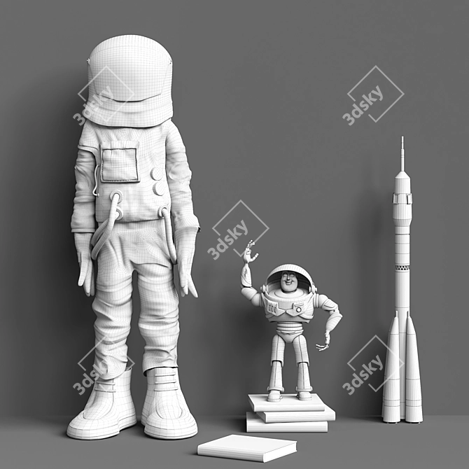 Cosmic Kids Room Set 3D model image 3