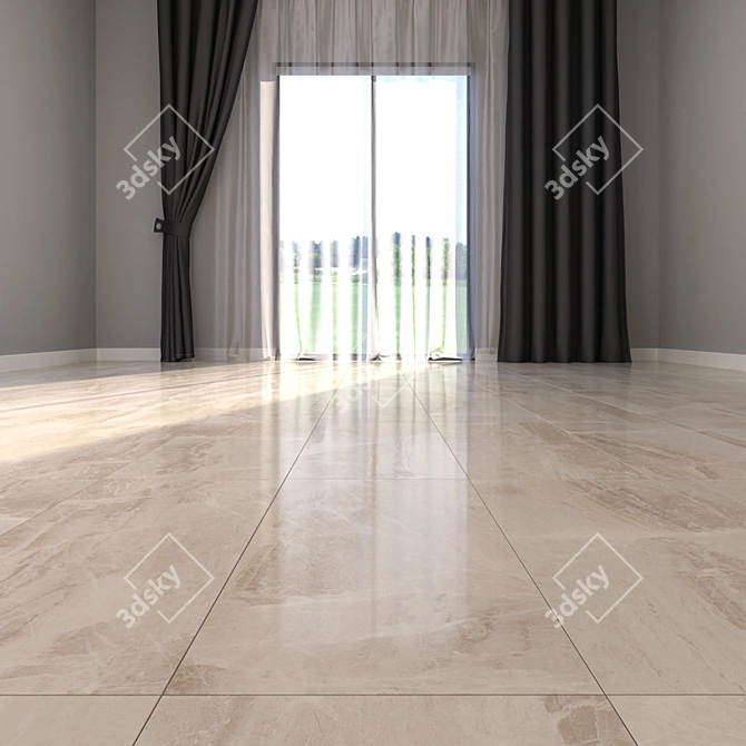 Luxury Marble Floor Set 3D model image 2