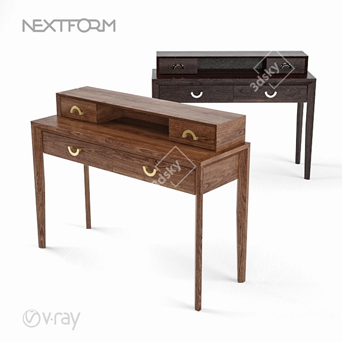 Nextform Toscana Dressing Table 3D model image 1