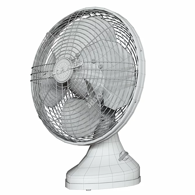 Stylish Vornado Silver Swan Alchemy Fan 3D model image 3