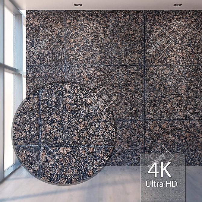 Seamless Granite Texture - High Resolution & Detail 3D model image 1