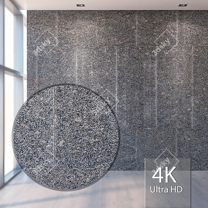 Seamless Granite Texture 3D model image 1