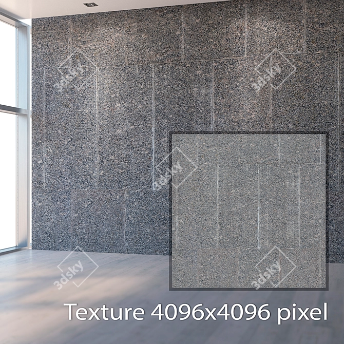 Seamless Granite Texture 3D model image 2