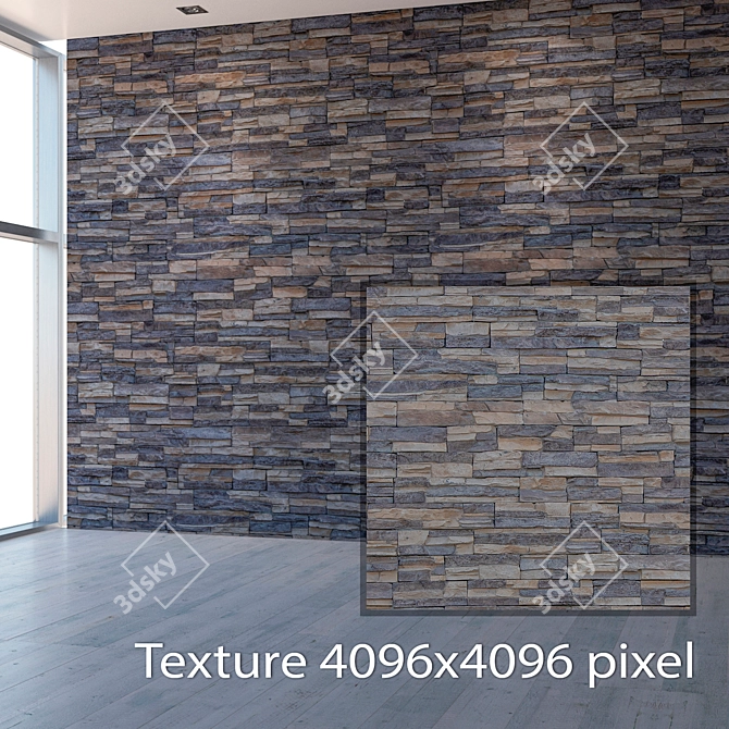 Raw Stone Texture Set 3D model image 2