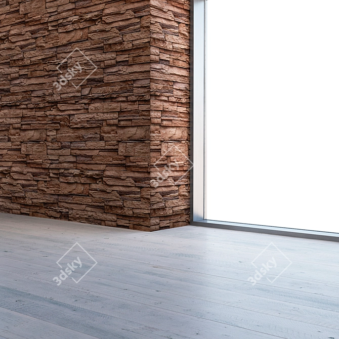 Seamless Natural Stone Texture 3D model image 3