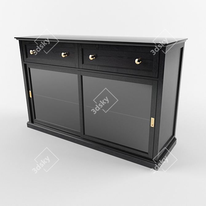 Elegant MALSJÖ Sideboard: Stylish Storage Solution 3D model image 1