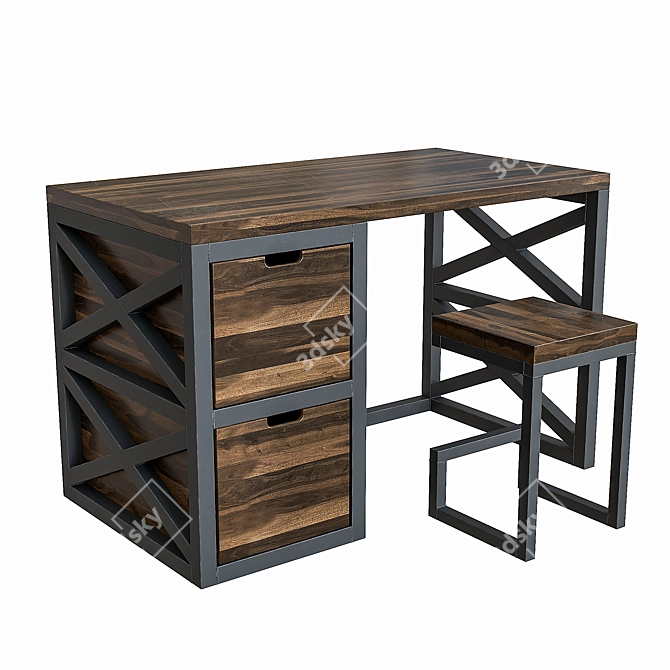 Executive Marshal Writing Desk 3D model image 1