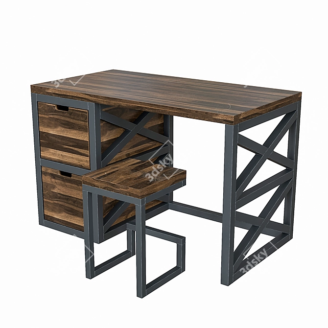 Executive Marshal Writing Desk 3D model image 2