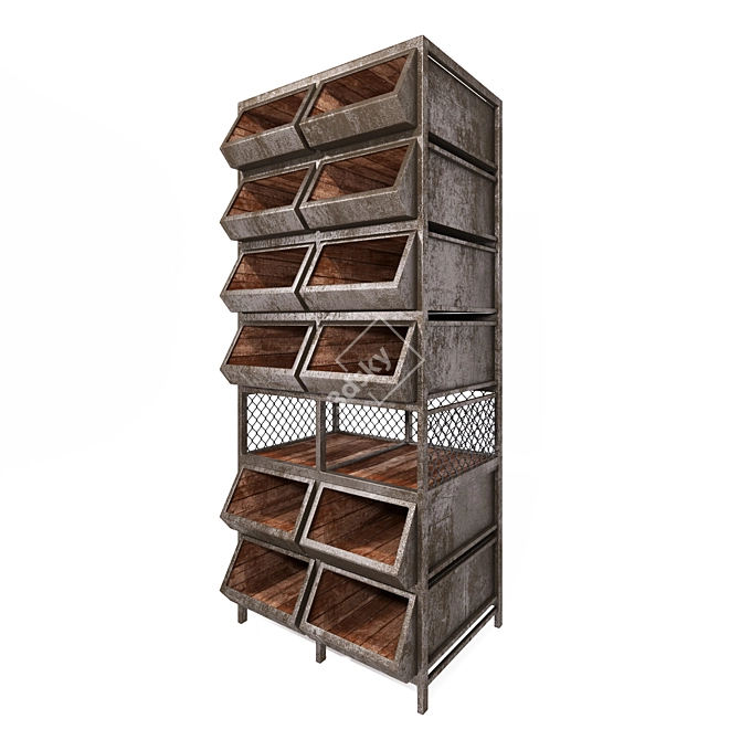 Industrial Storage Cabinet 3D model image 2