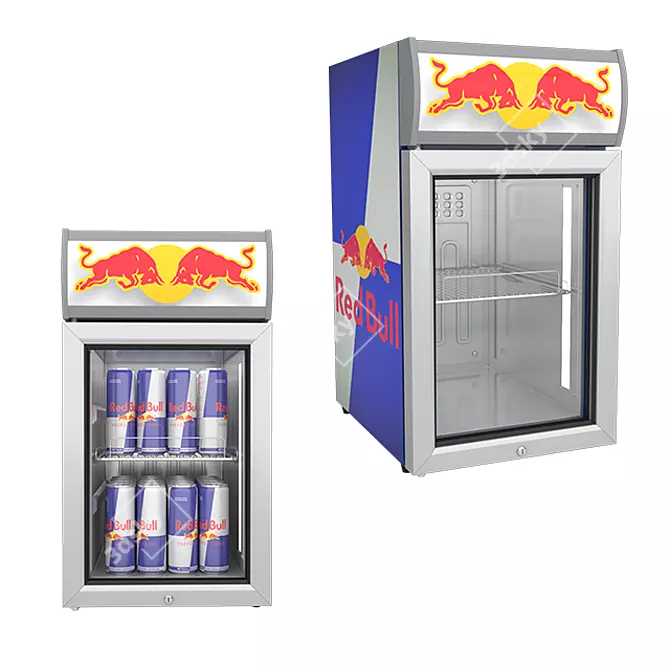 Red Bull Mini Bar: Energy on the Go 3D model image 2