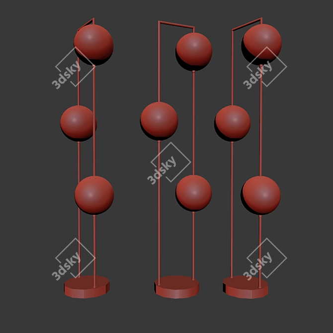 Cosmos Floor Lamp: Exceptional Lighting Design 3D model image 2