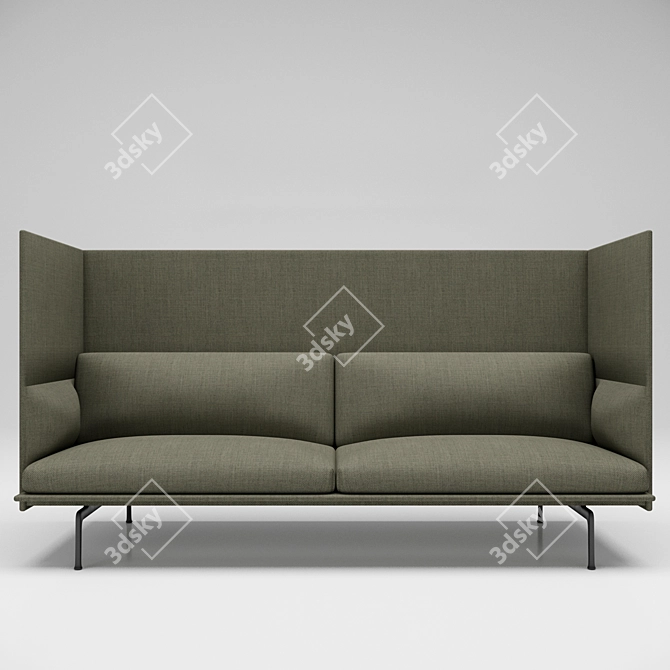 Refined Highback Seating 3D model image 2