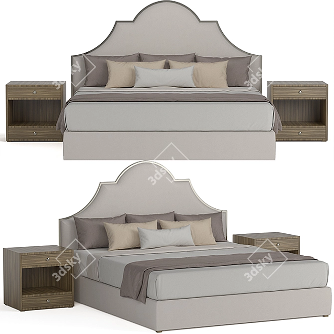 3DMax Bed: High-Quality Design 3D model image 1