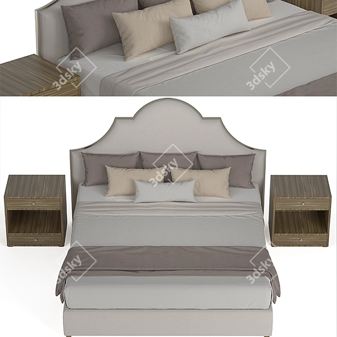 3DMax Bed: High-Quality Design 3D model image 2