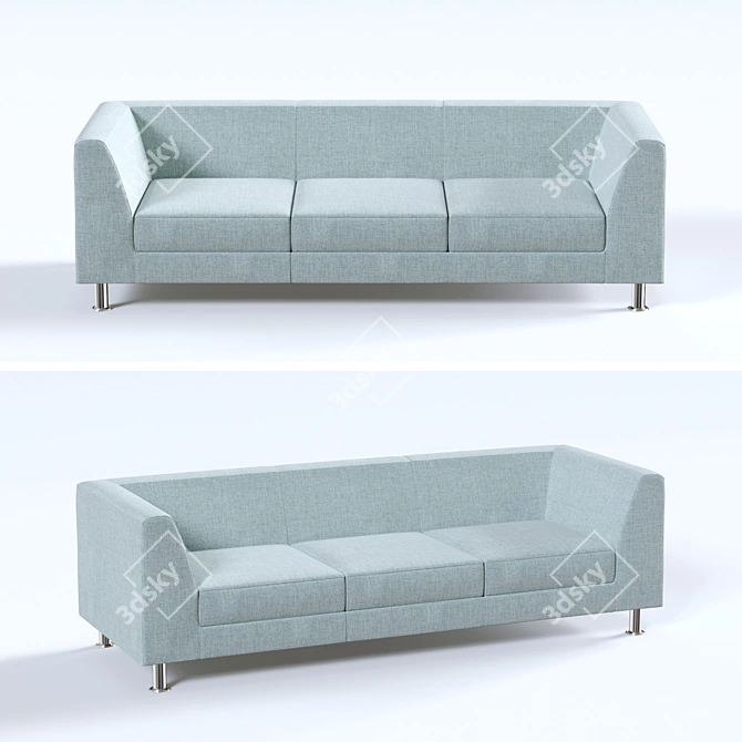 OM Evolution 3-Seat Sofa | Russian-Made 3D model image 1