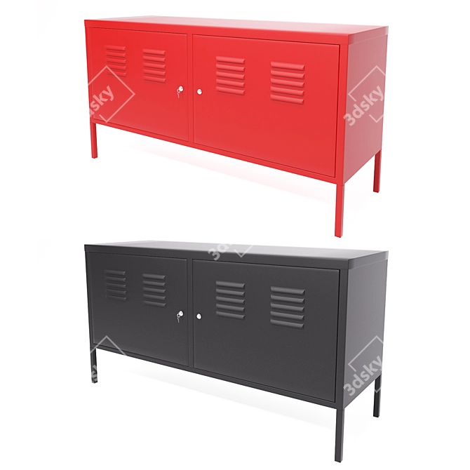 Modern Scandinavian PS Cabinet 3D model image 2