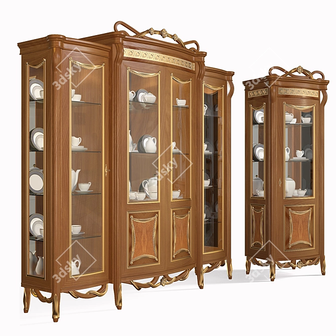 Rampoldi Opera Cabinet: Elegant Italian Showcase 3D model image 2