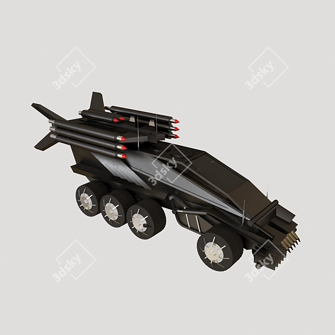 Futuristic Battle Vehicle 3D model image 1