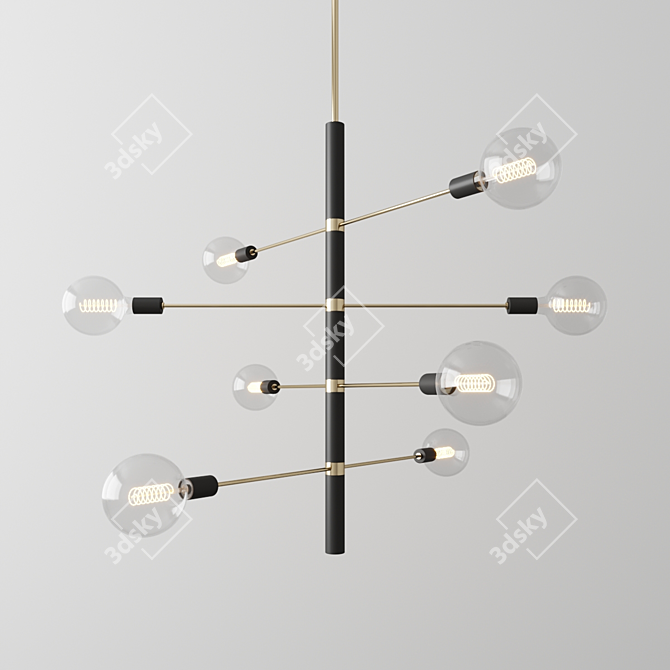 Mitzi Astrid Chandelier: Elegant Illumination 3D model image 1