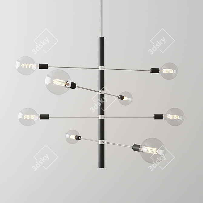 Mitzi Astrid Chandelier: Elegant Illumination 3D model image 2