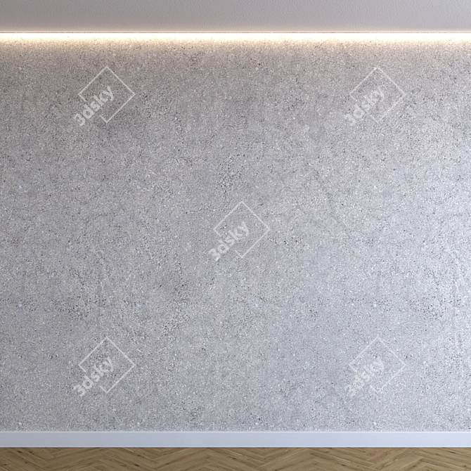 Textured Plaster Wall - 4K 3D model image 1