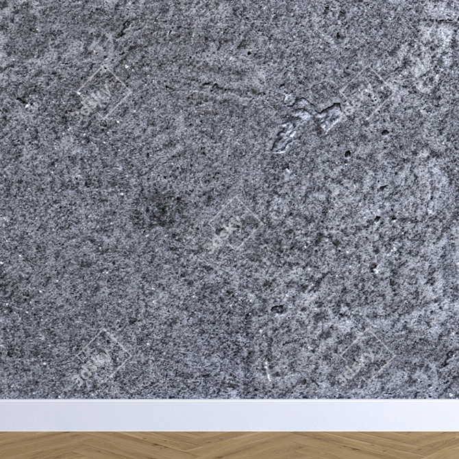 4K Texture Plaster Wall 3D model image 2