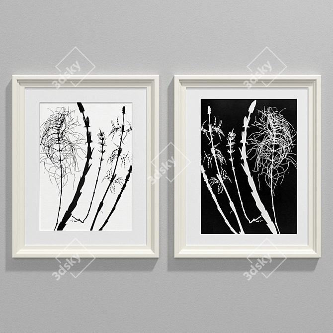 Contemporary Botanical Art: Set 63 3D model image 2