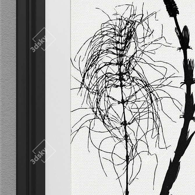 Contemporary Botanical Art: Set 63 3D model image 3