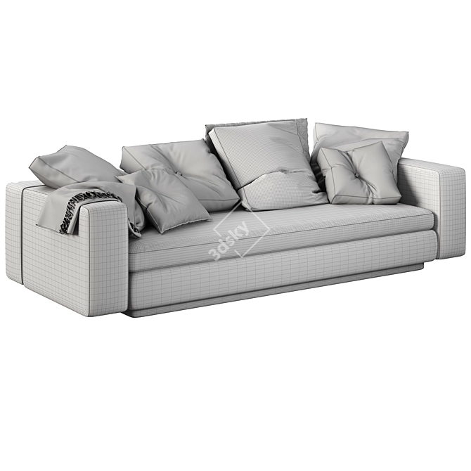 Luxury Minotti Yang Sofa 3D model image 3