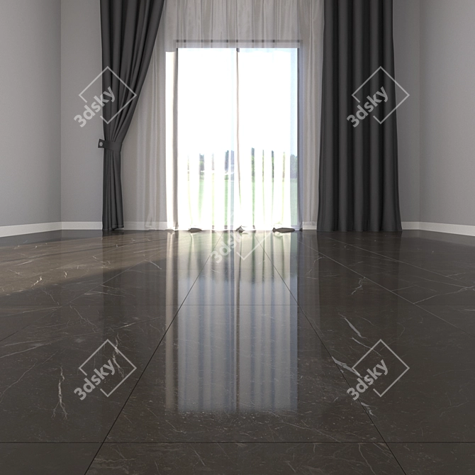Marble Floor Set: HD Texture, Corona & Vray Materials 3D model image 3