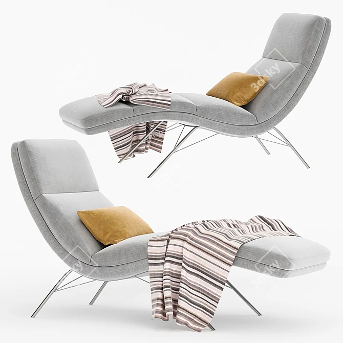 Modern Calibri Lounge Chair - Roche Bobois 3D model image 1