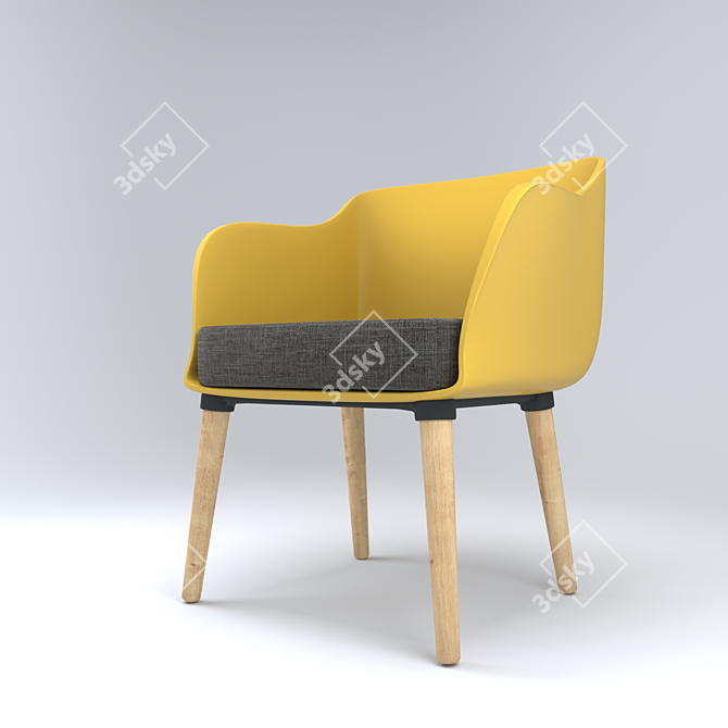 Cosmo Montreal Chair: Elegant and Comfortable 3D model image 1