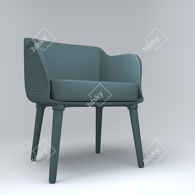 Cosmo Montreal Chair: Elegant and Comfortable 3D model image 3