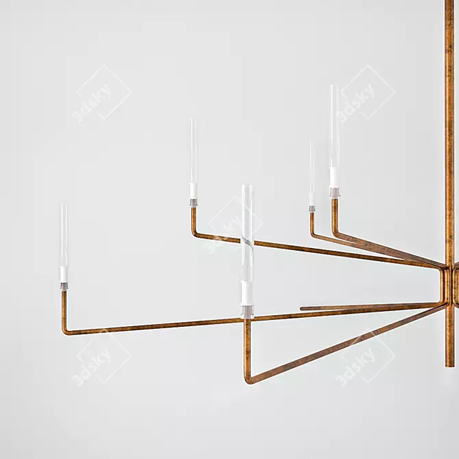 Elegant Epsilon Pendant Lamp 3D model image 2