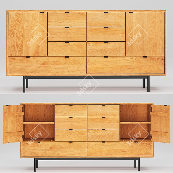 Hensley Storage Cabinets: 2013 V-Ray Rendered 3D Model 3D model image 1