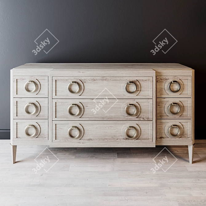 Bernhardt Domaine Blanc Chest of Drawers 3D model image 1