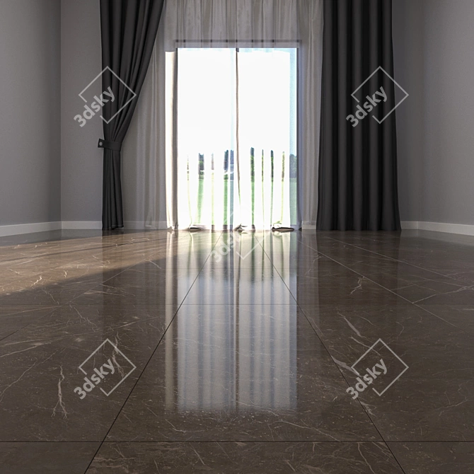 Elegant Marble Floors: HD Texture Set 3D model image 2