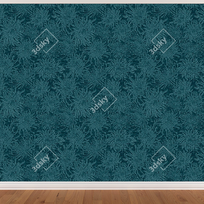 Seamless Wallpaper Set - 3 Colors 3D model image 2