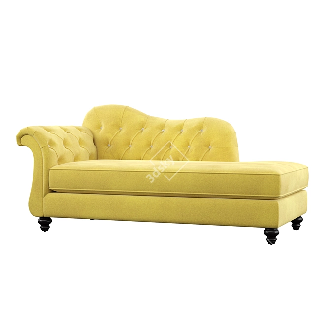 Cozy Comfort 3-seater Sofa 3D model image 1