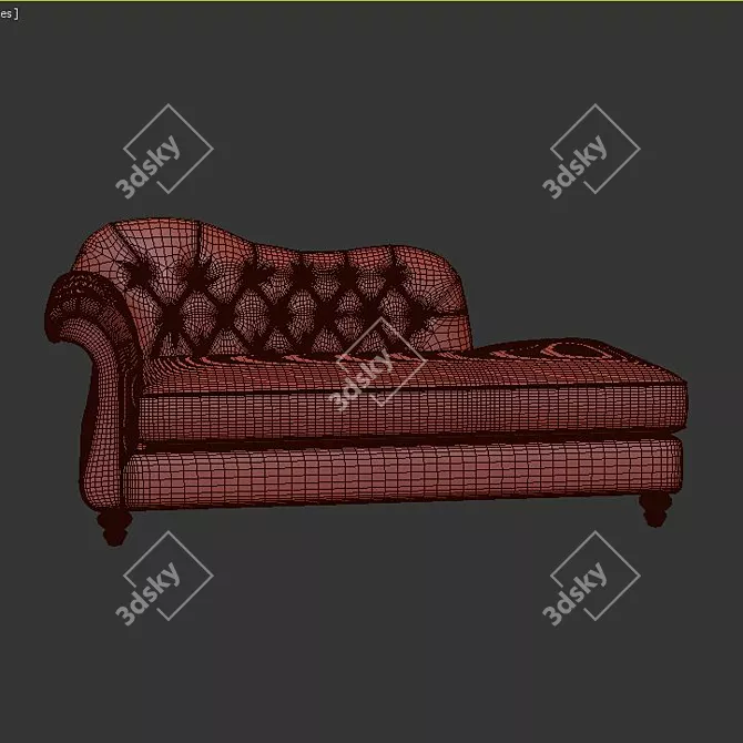 Cozy Comfort 3-seater Sofa 3D model image 3