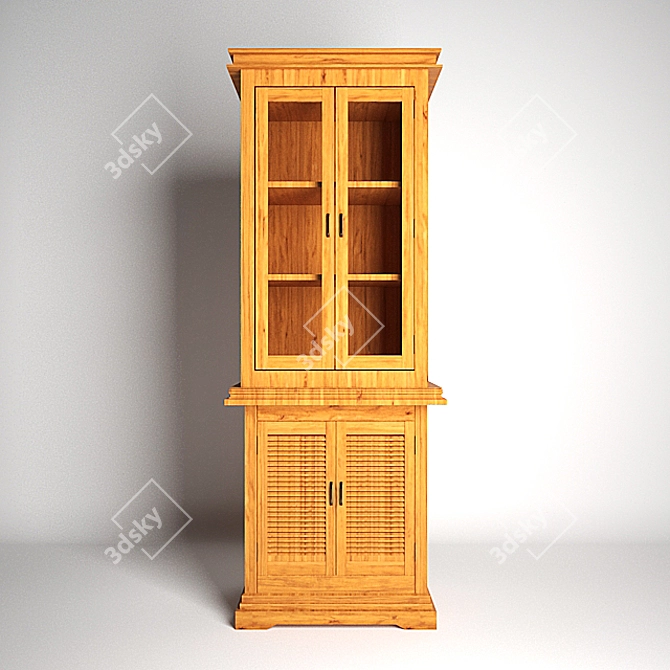 Modern Loft Cupboard 3D model image 1