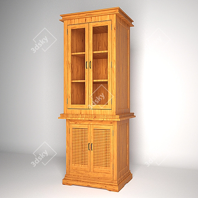 Modern Loft Cupboard 3D model image 2