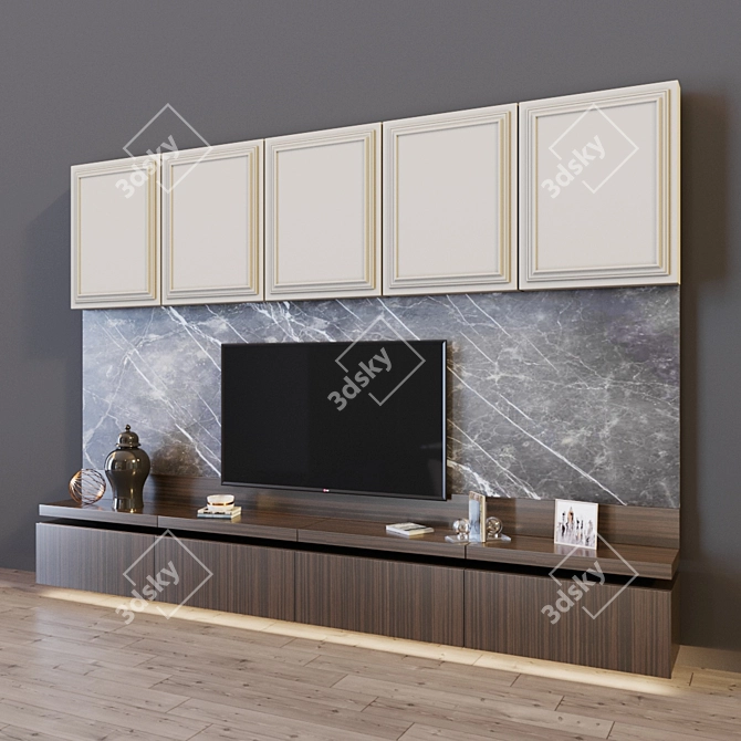 Title: 33" TV Set with Stunning Visuals 3D model image 2