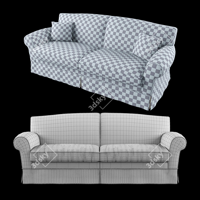 Tosconova Todi Sofa: Elegant Comfort in Your Space 3D model image 2