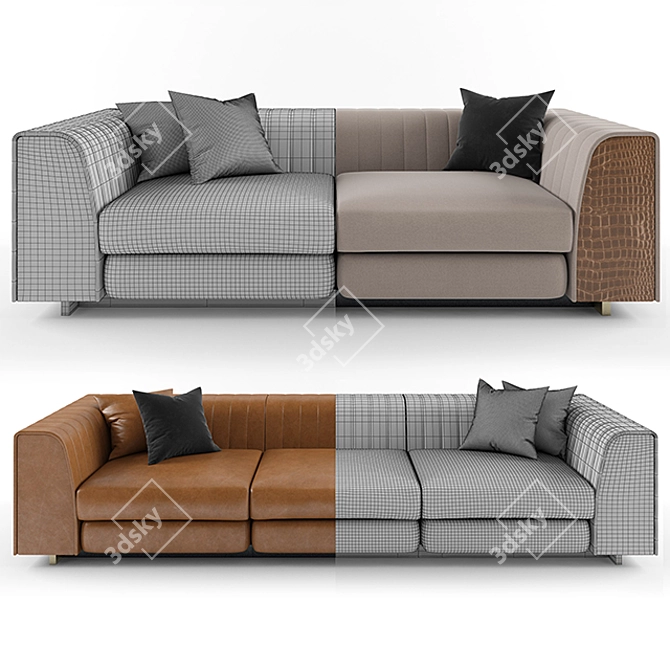 Laskasas Harry: Luxury Comfort in Every Seating 3D model image 3