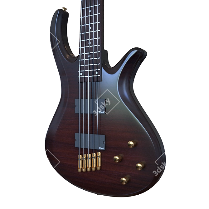 Schecter Riot-5 Bch: Powerful 5-String Bass 3D model image 2