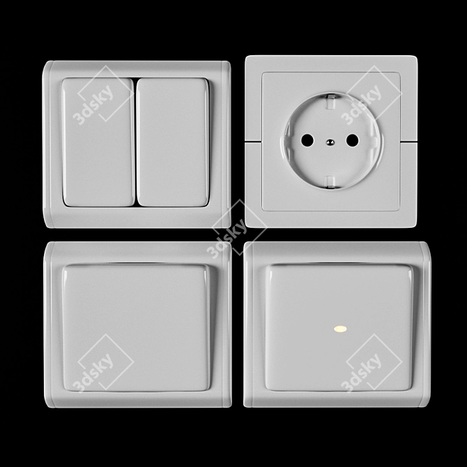 SmartPower Sockets 3D model image 1