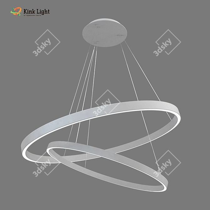 LED Suspension Light | Adjustable Temperature & Dimmable 3D model image 1